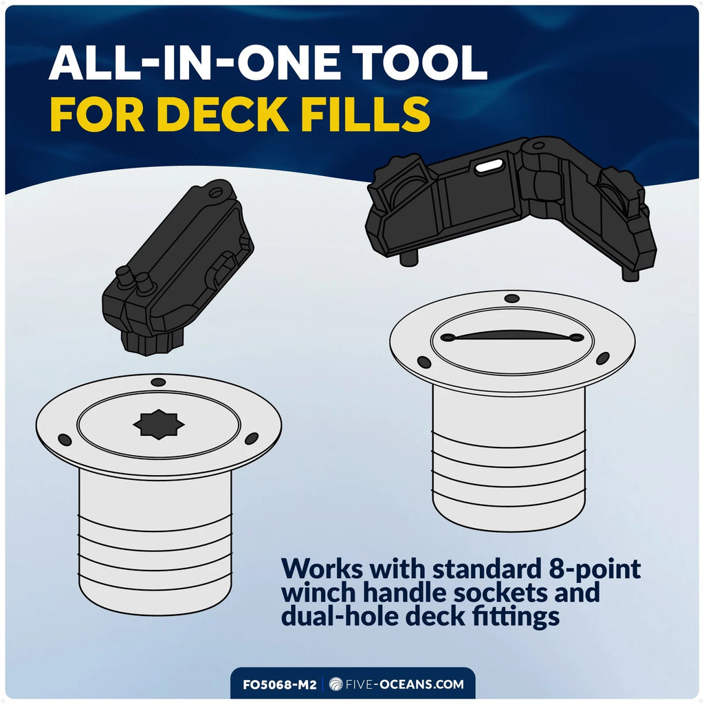 Adjustable Deck Plate and Fill Key 2-Pack - FO5068-M2 for Universal Use