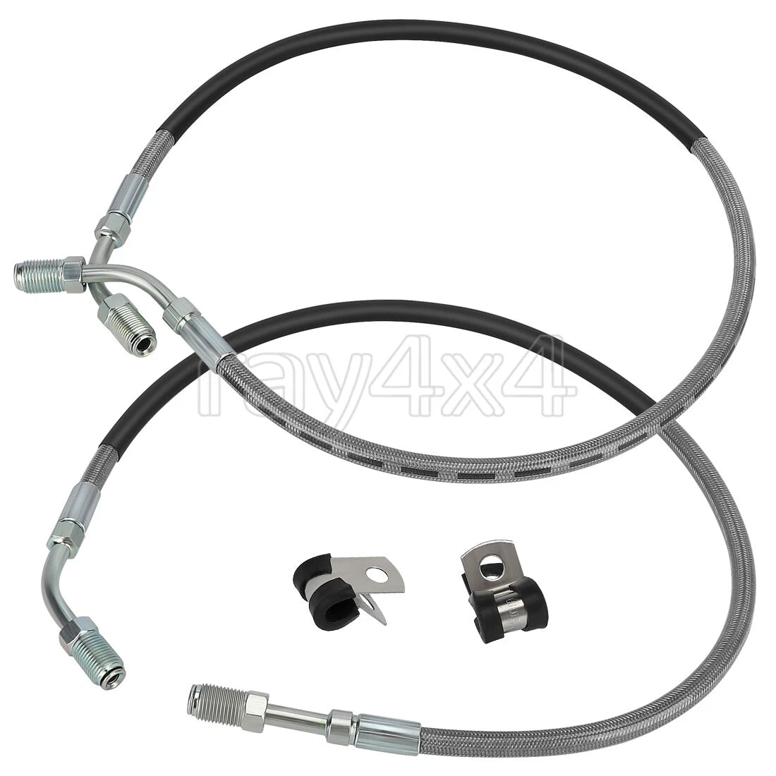 Front Brake Calipers Pads with Hose Lines for Polaris Diesel 455 Xpedition (2000)