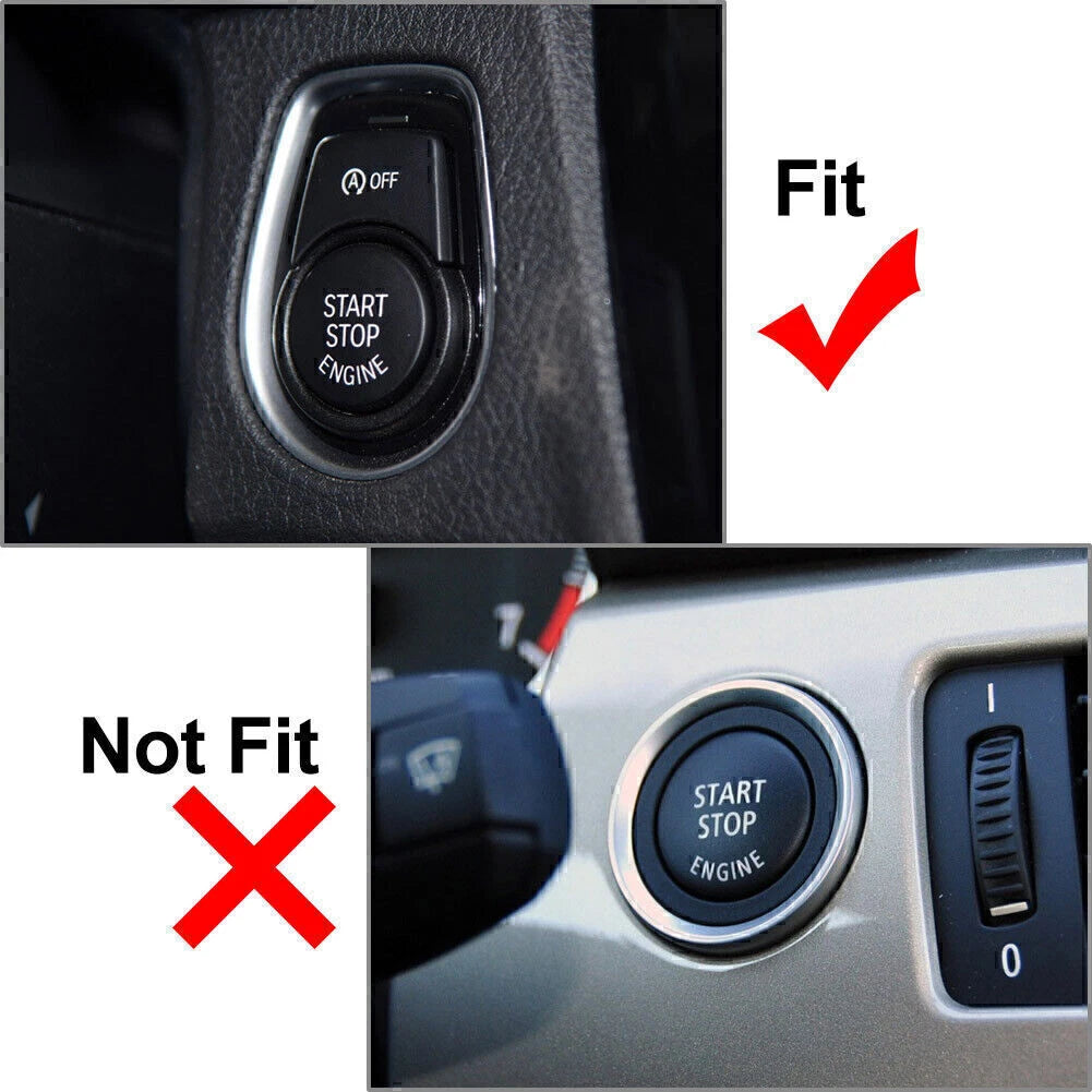 Engine Start/Stop Switch Button for BMW F Series (All Years) - Silver