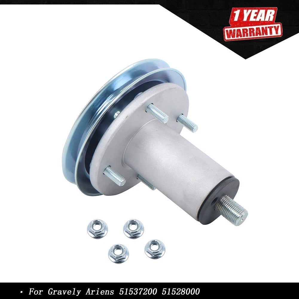 Mower Deck Spindle Assembly w/Pulley for Gravely Ariens (51537200, 51528000)