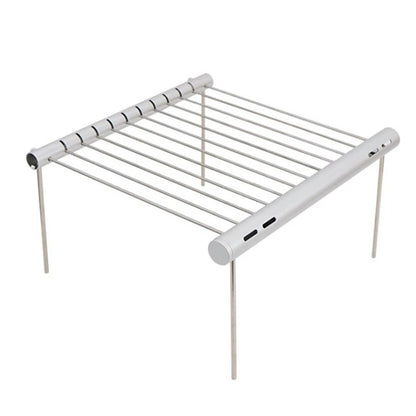 Portable Stainless Steel Folding Campfire Grill for Camping