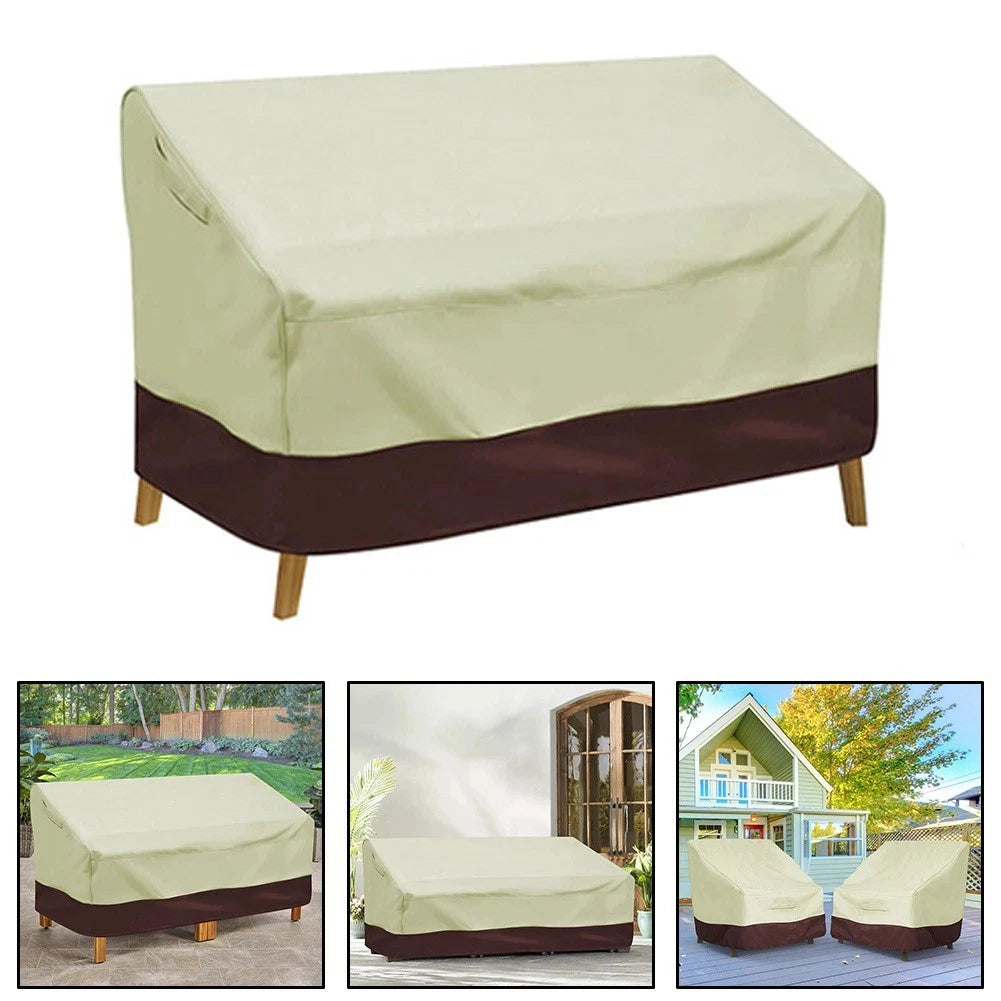 Outdoor Waterproof Sofa Cover - Windproof Design, Silver Coated Inner Layer