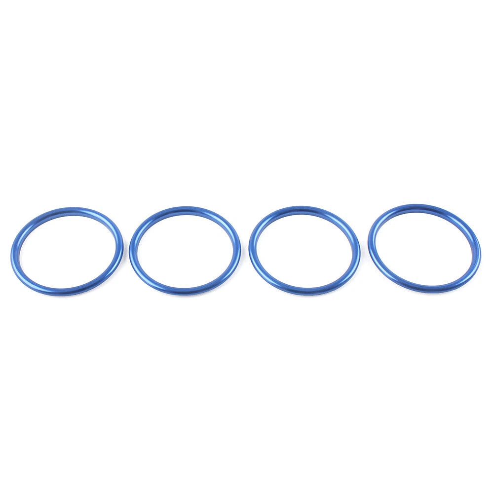 Set of 4 Air Condition Vent Outlet Inner Ring Trim for Audi A1 S1 8X (2010–2018) Blue