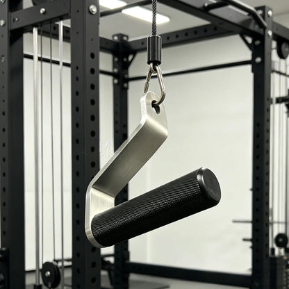 L Shape Aluminum Handle Bar for Cable Machine Pulldown Exercises