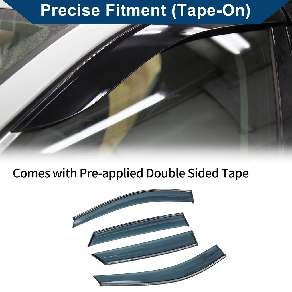 Side Window Vent Visors 1 Set for Hyundai Tucson (2010–2015)