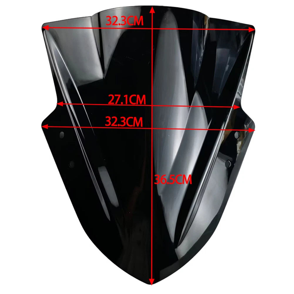 Black Motorcycle Windshield DFB001 for NS200 with Aerodynamic Front Shield