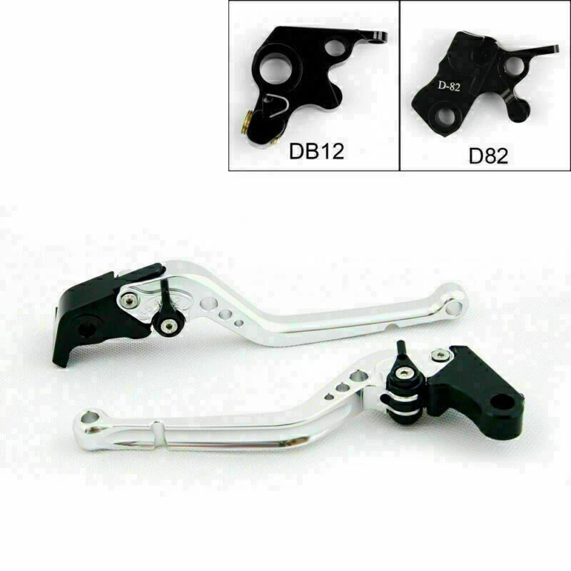 Long Brake Clutch Levers for Ducati 821 Monster/Dark Strada (2016) Silver T9
