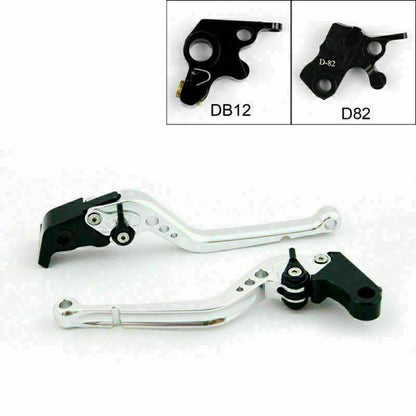 Long Brake Clutch Levers for Ducati 821 Monster/Dark Strada (2016) Silver T9