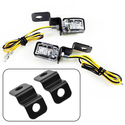 2X Motorcycle Bracket for Mini Turn Signal Indicator LED-Light