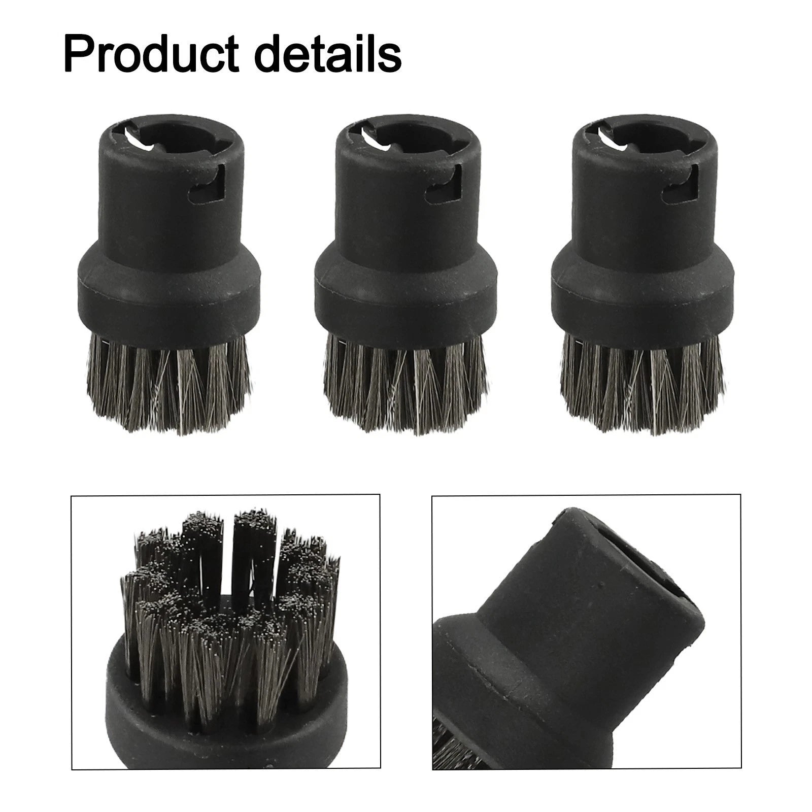 3X Stainless Steel Wire Brushes for Karcher Cleaning Tools