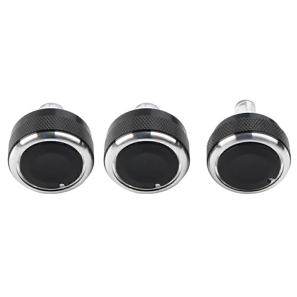 3Pcs A/C Switch Knob Climate Control Button Dials for Mazda 2 (2003–2014)