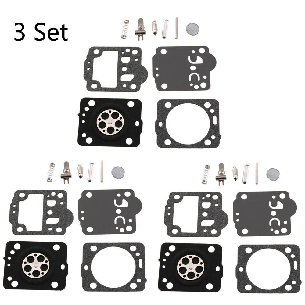 Set of 3 Carburetor Diaphragm Gasket Kit for Husqvarna 235 236 240 435 (Zama RB-149)