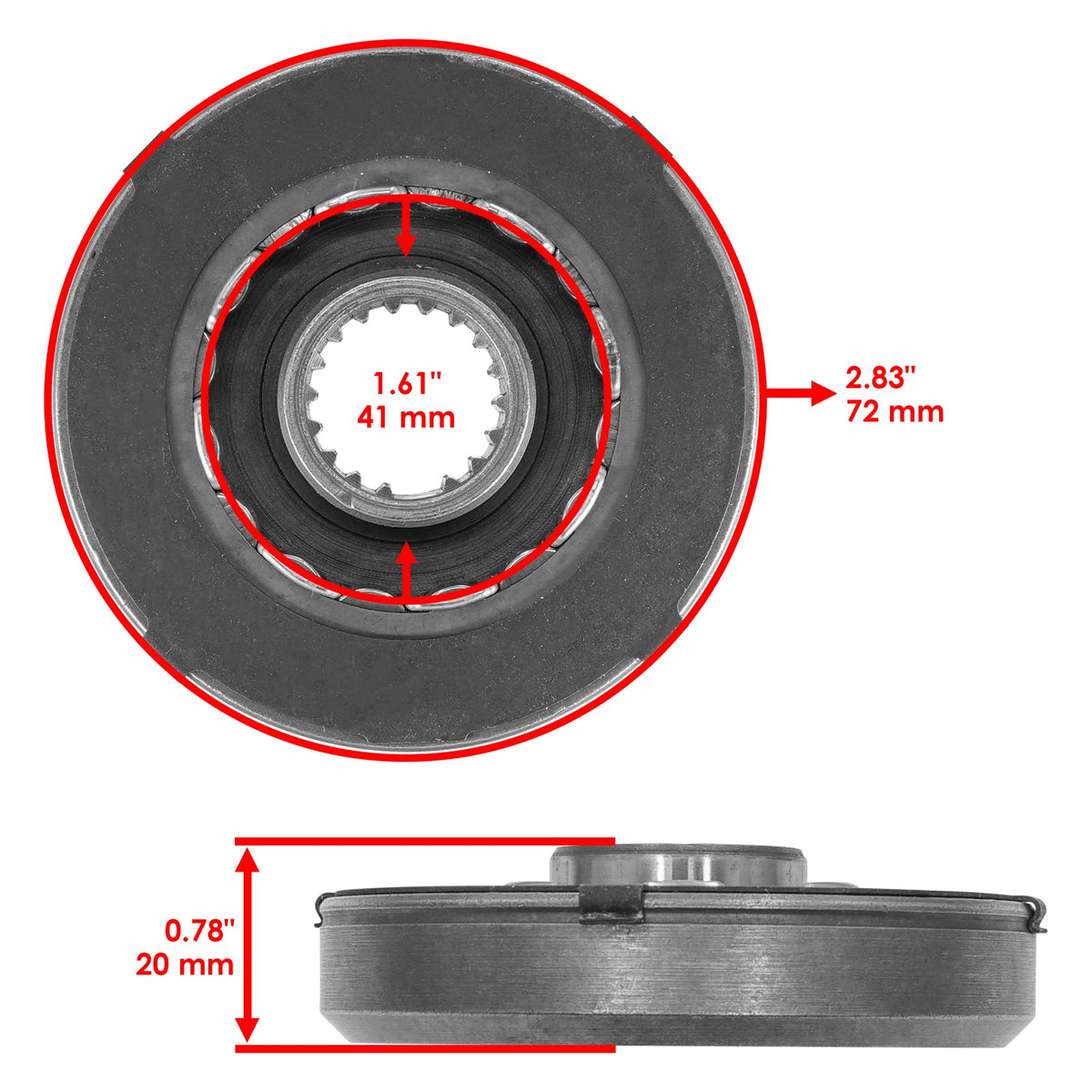 Starter Clutch One Way Sprag Replacement for Suzuki GSX-R600 (2004–2005)