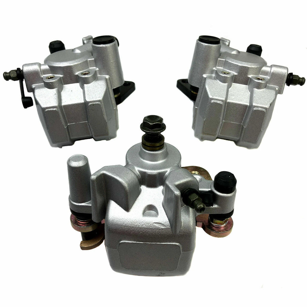 Front & Rear Brake Calipers w/Pads for Yamaha Kodiak 450 YFM450 FA (2003–2004)