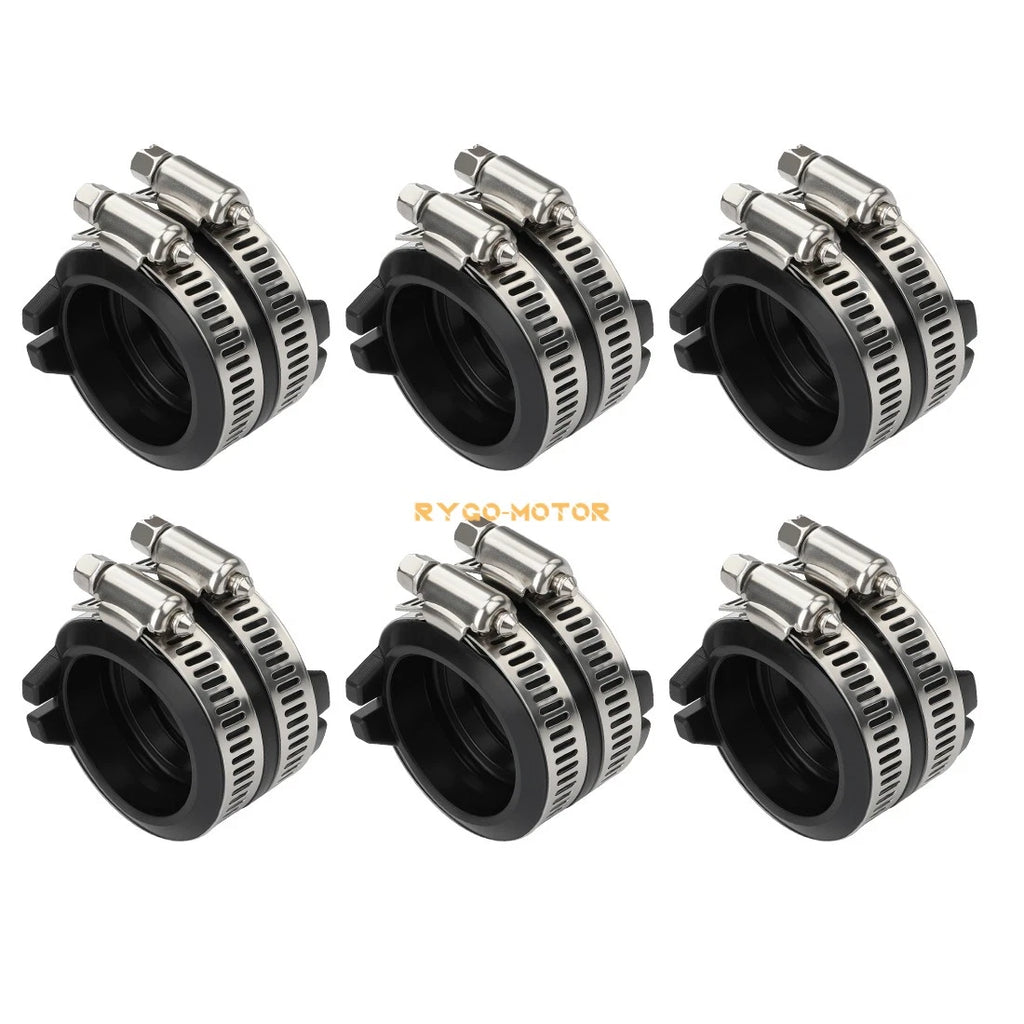 6X Intake Manifold Boot Carburetor Holders for Honda Valkyrie 1500 (1997–2003)