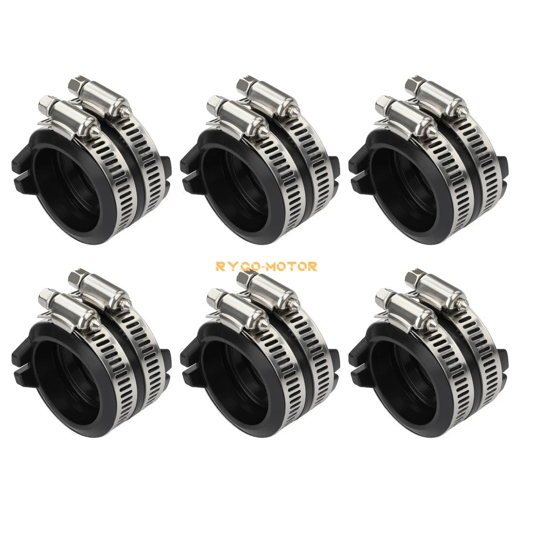 6X Intake Manifold Boot Carburetor Holders for Honda Valkyrie 1500 (1997–2003)