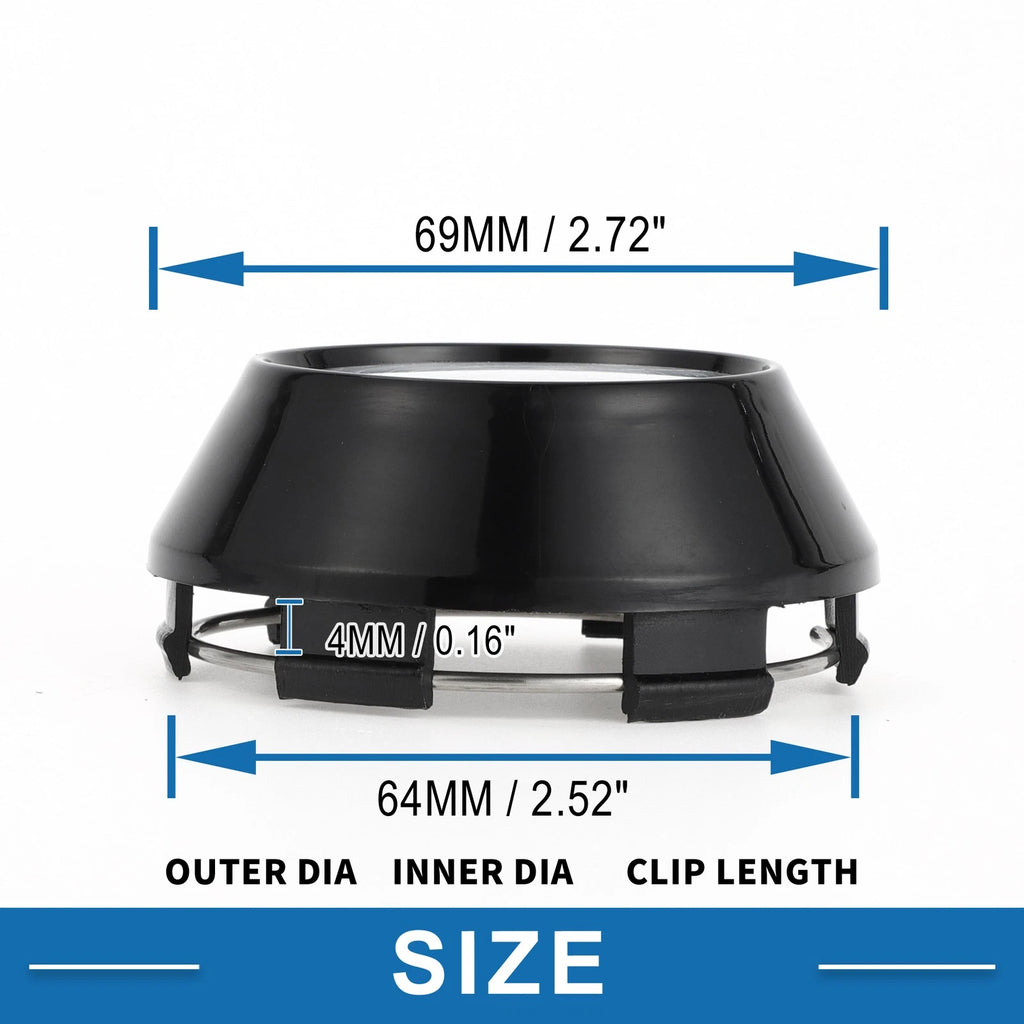 Universal Wheel Center Hub Cap 69mm for (Universal Fit)