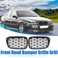 Front Hood Bumper Grille Grill for BMW 525i 530i E39 2001–2003 Pair