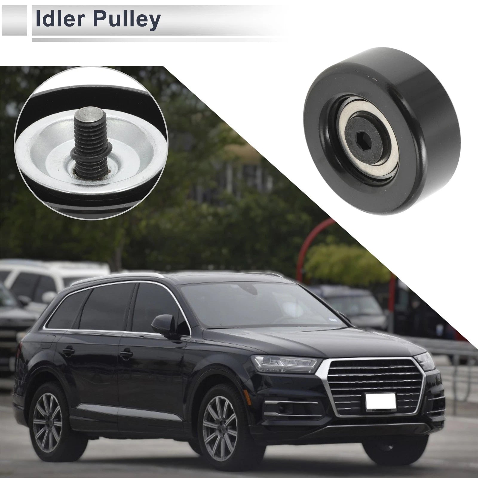 Drive Belt Idler Pulley for Hyundai Sonata (2006–2010) Replacement 1 Pc