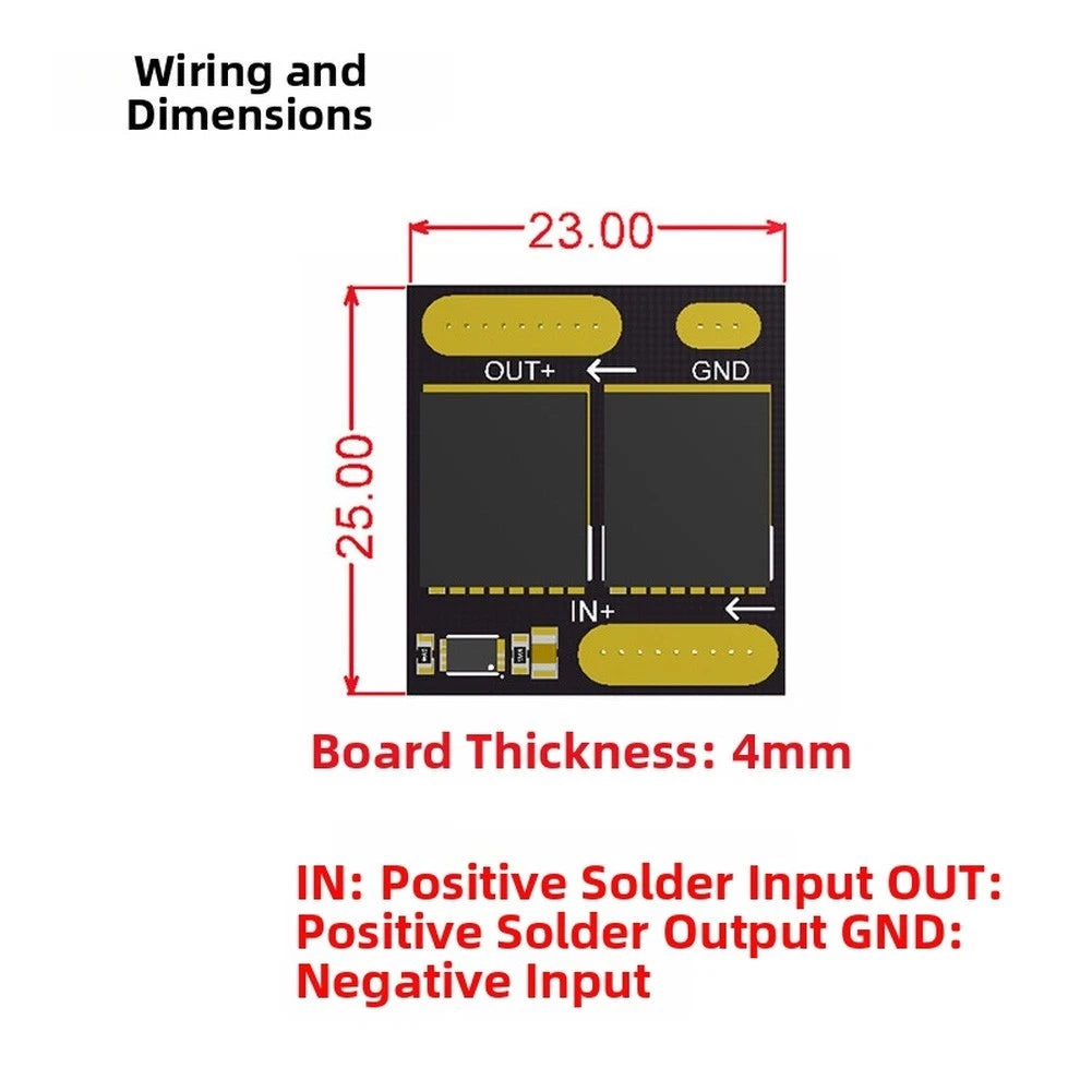Ideal Diode PCB Module 100V 60A for Solar and Battery Systems