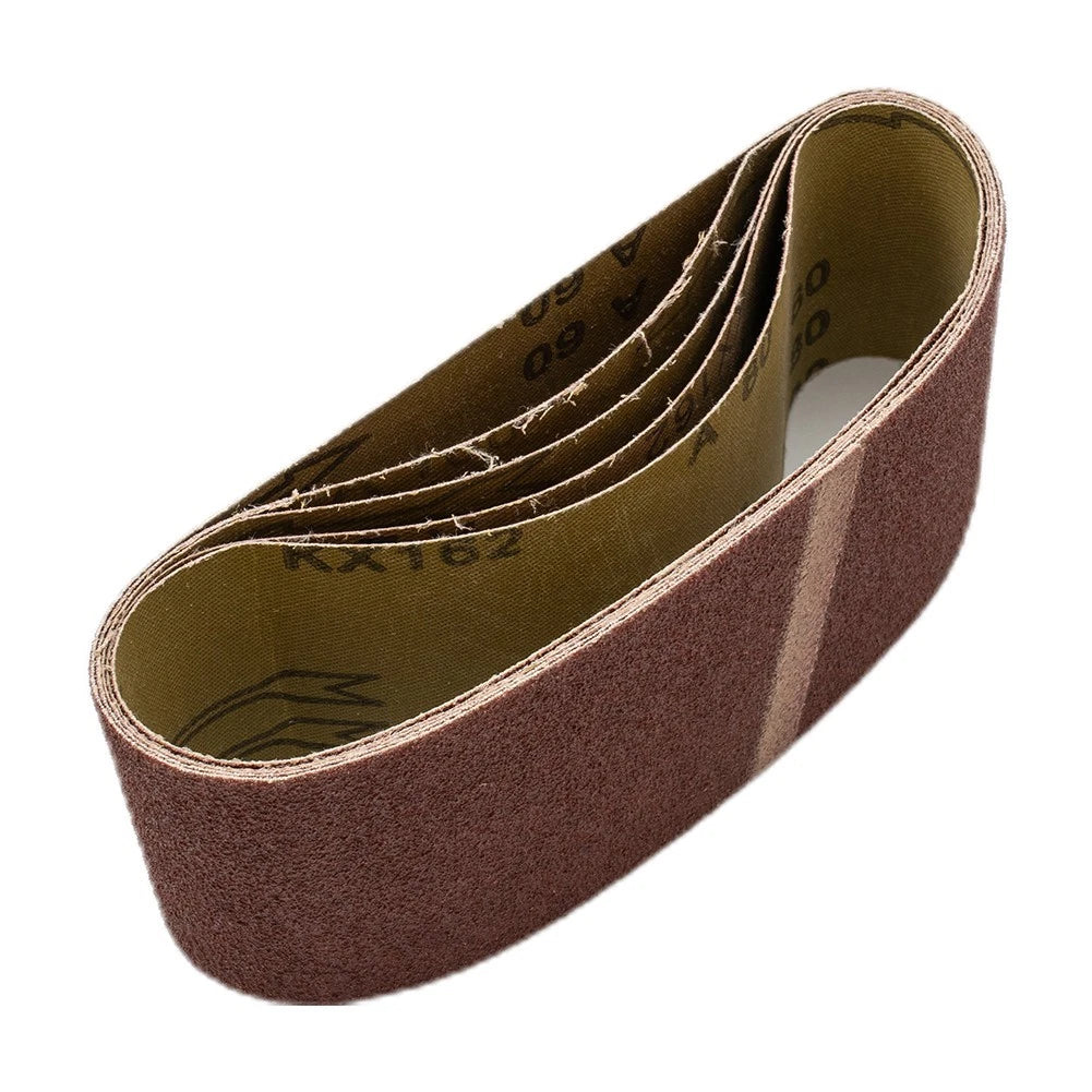 5Pc Sanding Belts for Sander Power Tool (Mixed Grit 60-240) 3"x18"