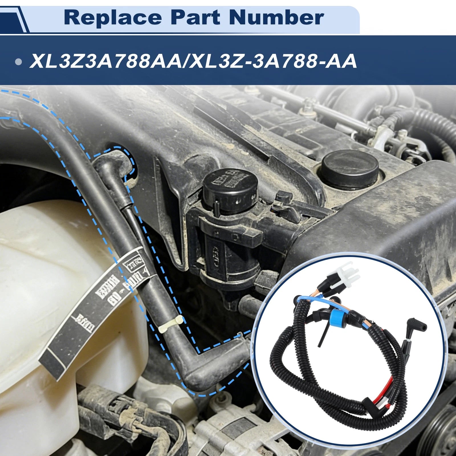 Vacuum Check Valve Line Elbow for Ford F150 4x4 (1999–2004)