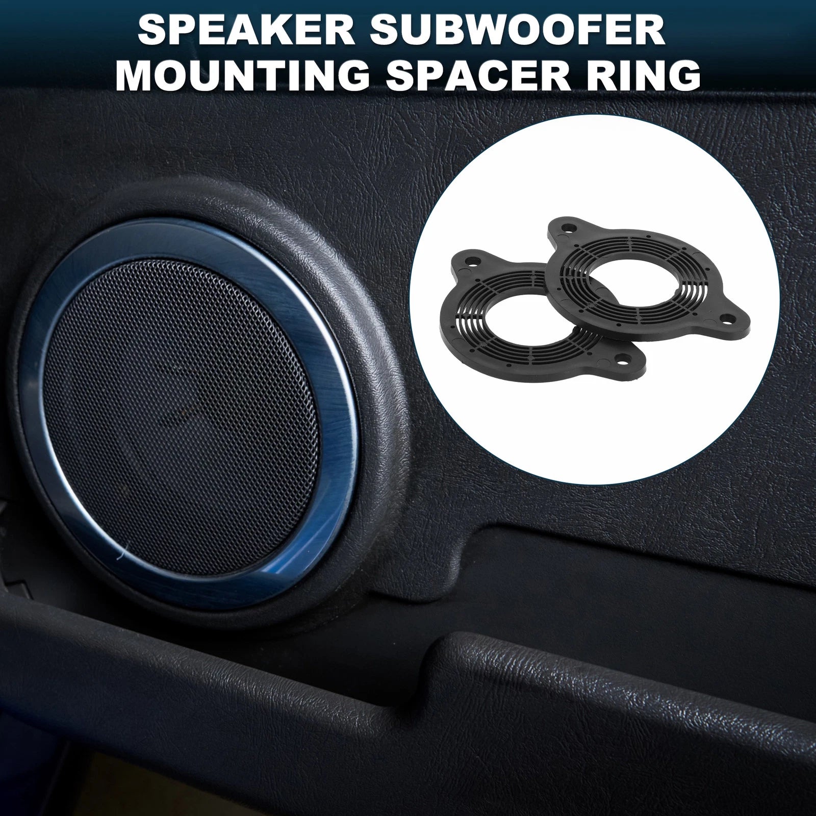 2X Speaker Spacer Ring Adapter for Toyota (ABS)