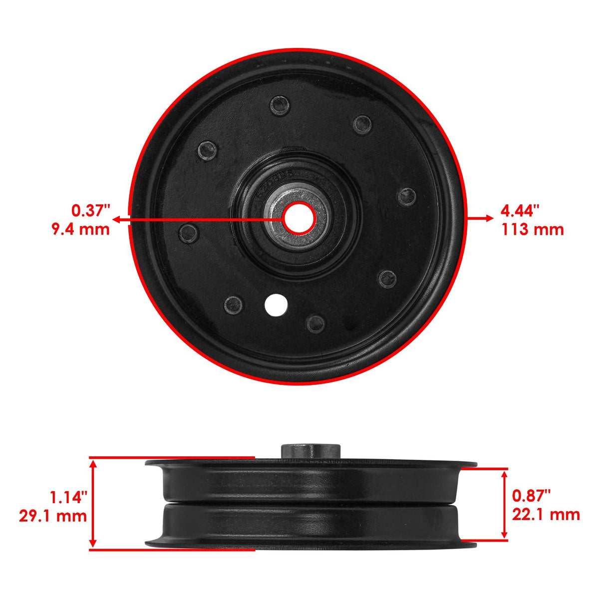 Idler Pulley Replacement for Gravely 815030 815034 890106 (1985–1995)