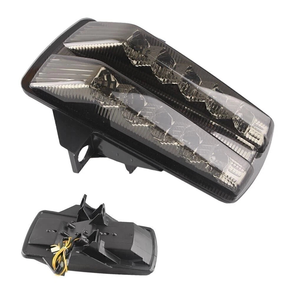 Black Rear LED Tail Light with Integrated Turn Signals for Suzuki SV650 (2003–2008)