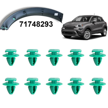 10pcs Wheel Arch Flare Trim Moulding Clips for Jeep Renegade (2014–2020)