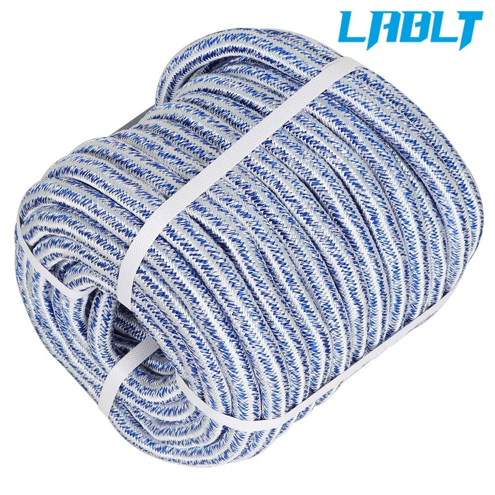Durable 3/4" Climbing Rope 100' 20000Lbs 24 Strand Polyester