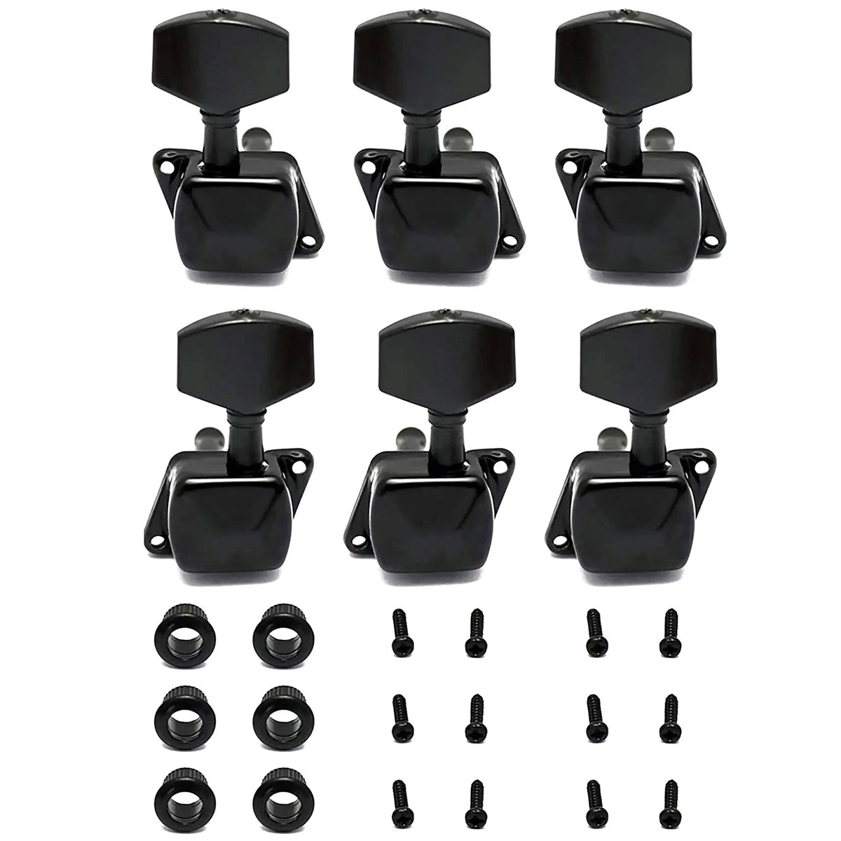 3L3R Half Closed Tuners for Les Paul LP SG ES Guitar (Fit Black)