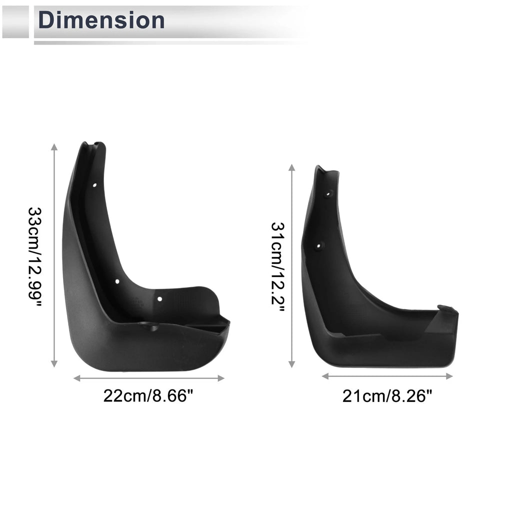 Mud Flaps Splash Guards 1 Set for BMW 1 Series F20 (2012–2019)