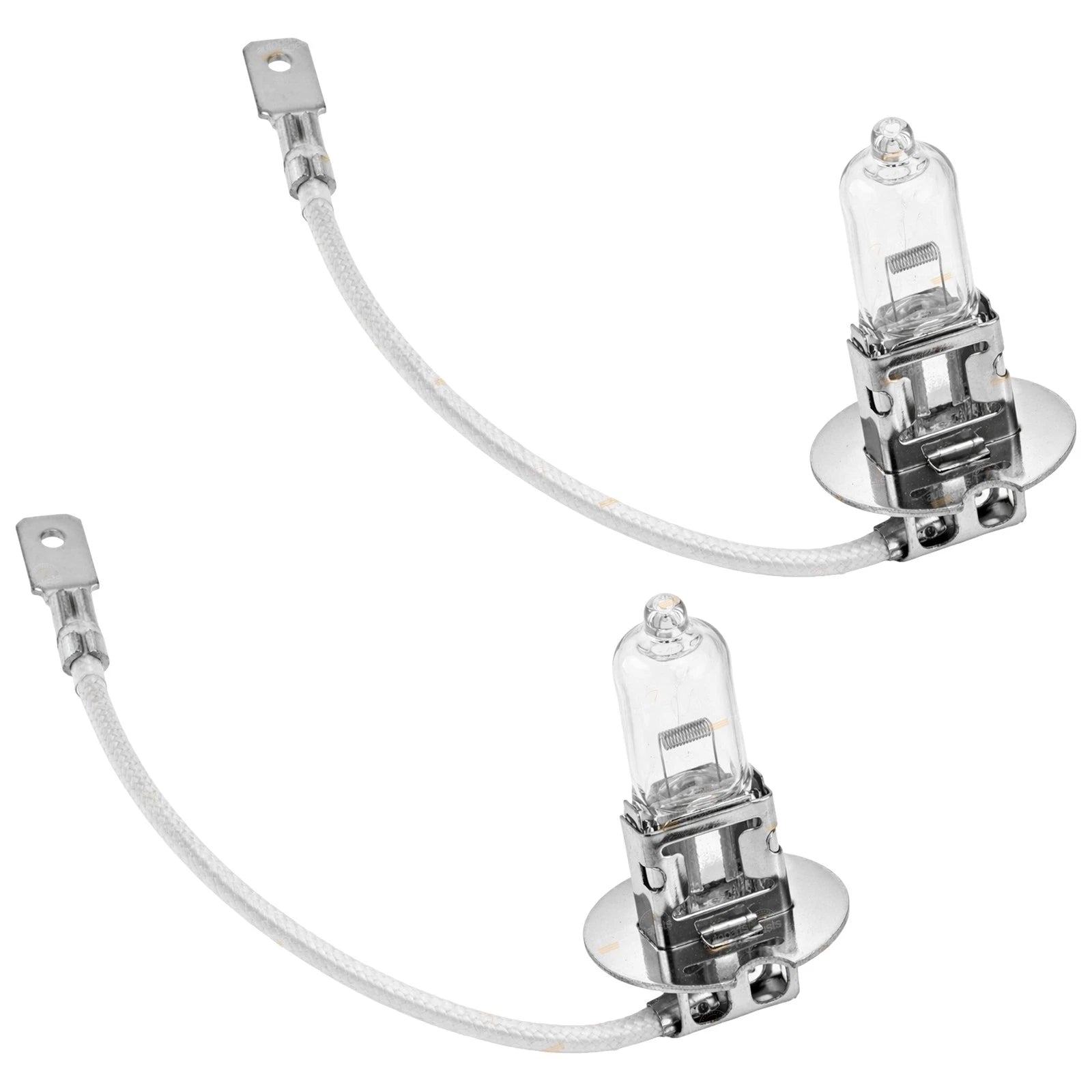2X H3 Halogen Bulbs 12V 100W PK22s for Headlight (Universal)