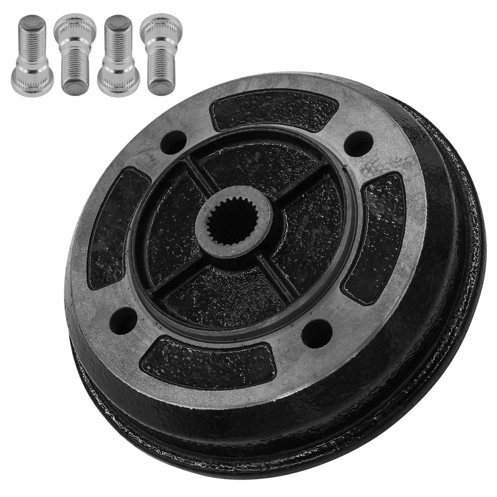 Caltric Rear Brake Drum Replacement for Kawasaki Mule 610 2006–2019