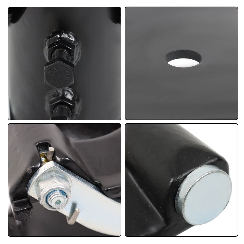 Adjustable 5th Wheel Adapter Hitch to Gooseneck (12" - 17" Offset)