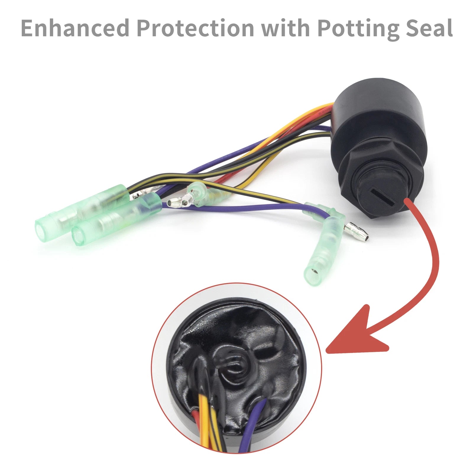 Ignition Key Control Box for Mercury Marine (Replaces 17009A2, 17009A5, MP41070)