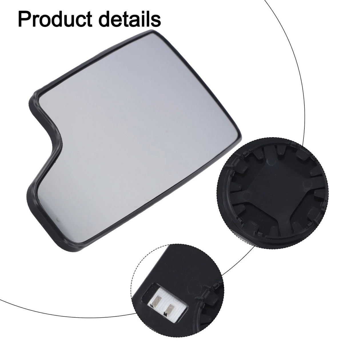 Replacement Lower Mirror Glass for GMC Sierra (2023) Left Driver Side