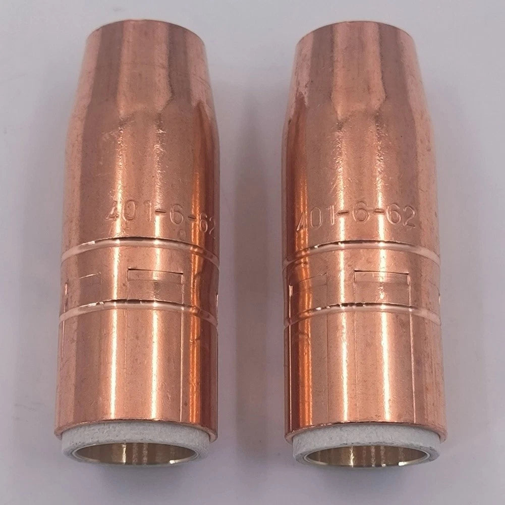 2X Tregaskiss Tough Lock 401662 Welding Nozzle Copper 58 Bore