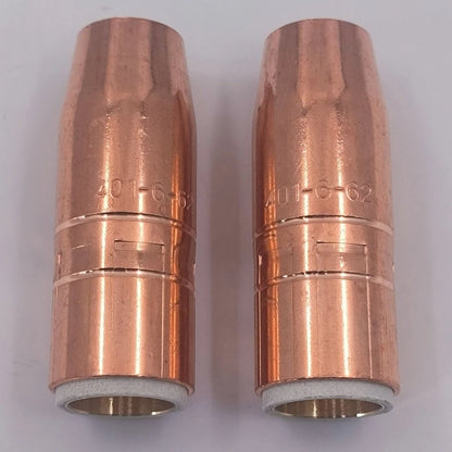 2X Tregaskiss Tough Lock 401662 Welding Nozzle Copper 58 Bore