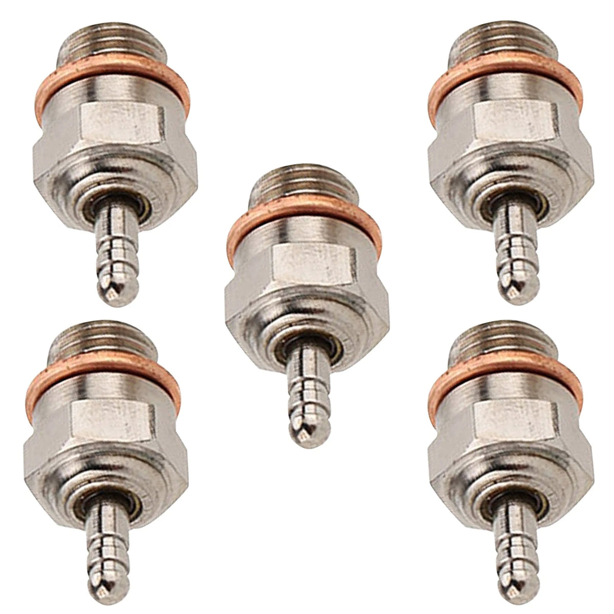5-Pack Glow Plugs #4 for Redcat Himoto HSP Nitro RC Car (1/10)