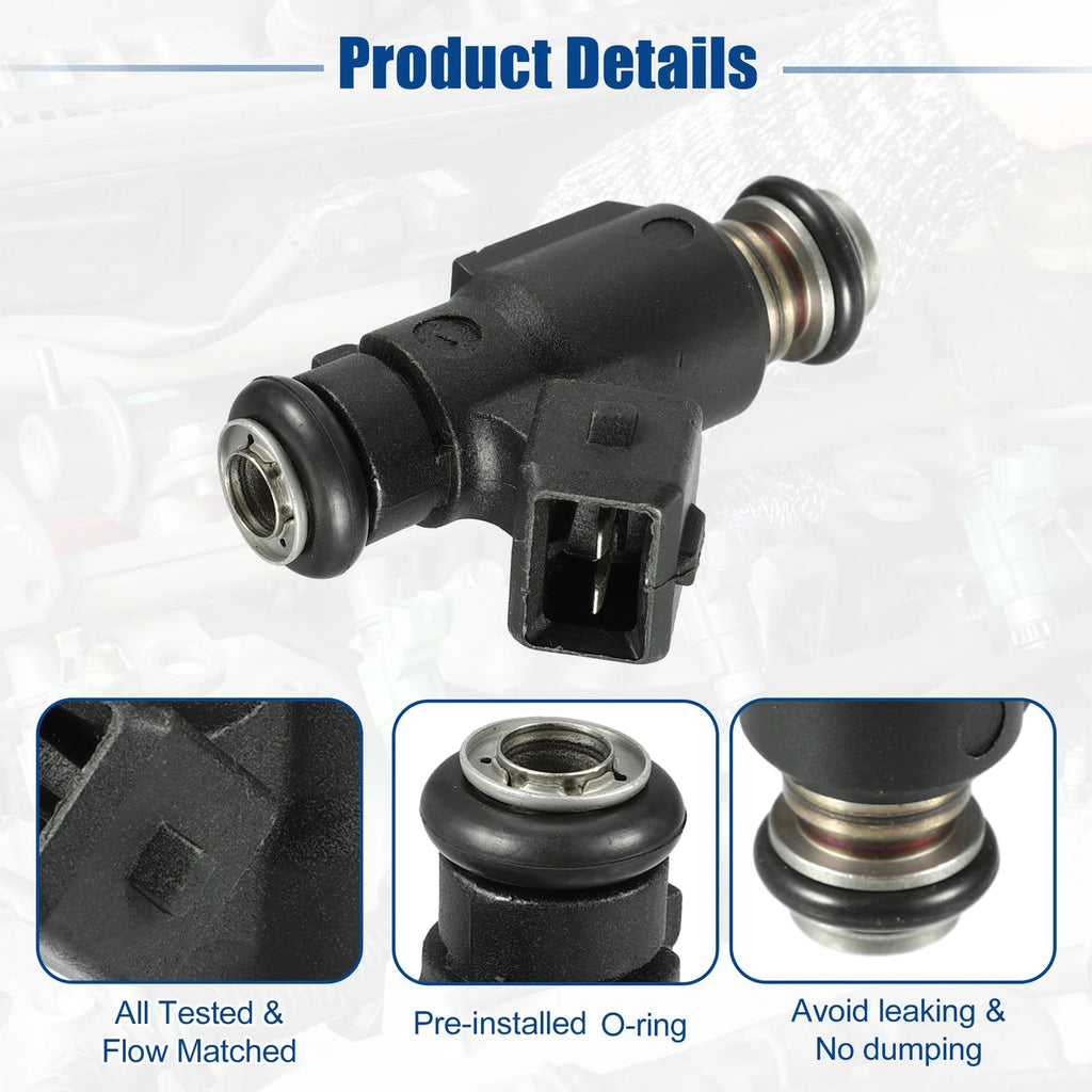 Fuel Injector Nozzle Replacement Black for Chevrolet Corsa (2001–2011)