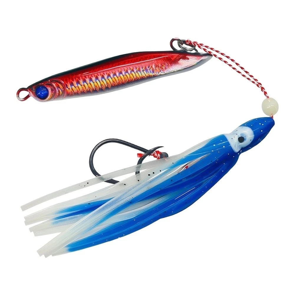 40g Glow in Dark Slow Pitch Jig for Octopus Squid Bottom Fish