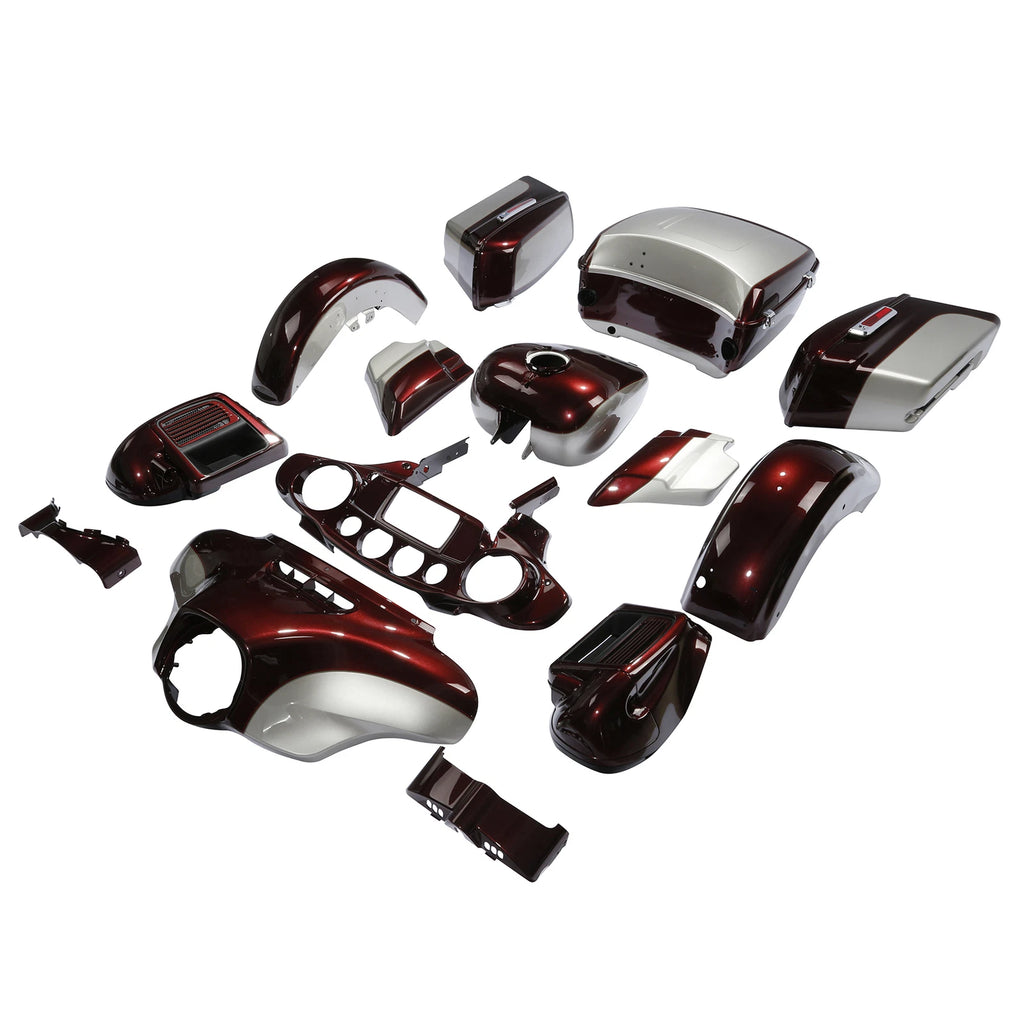Fairings Bodywork for Electra Glide (2014–2023) Twisted Cherry/Silver Fortune