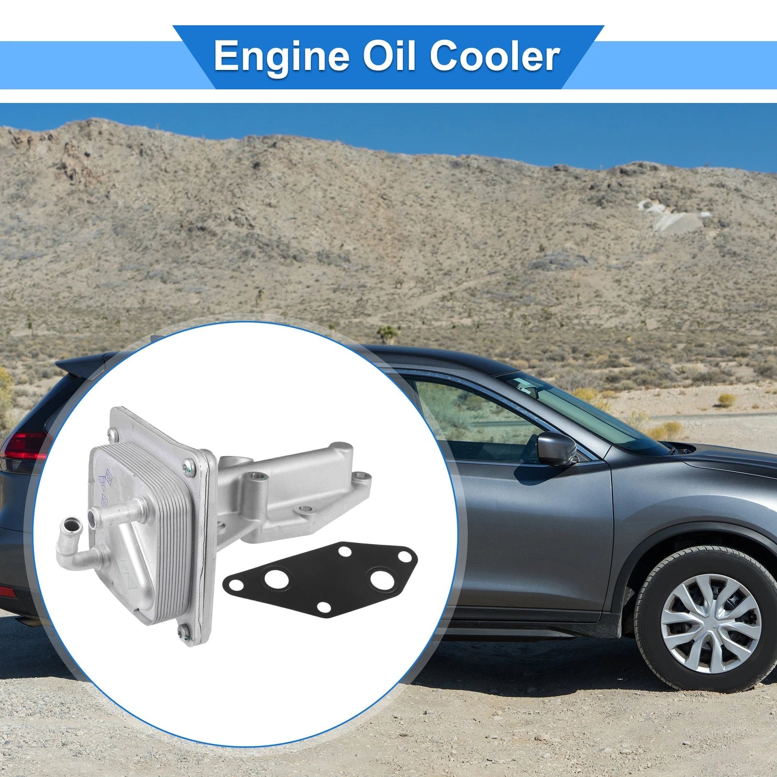 Engine Oil Cooler with Gasket for Nissan Altima Sentra (2007–2019)