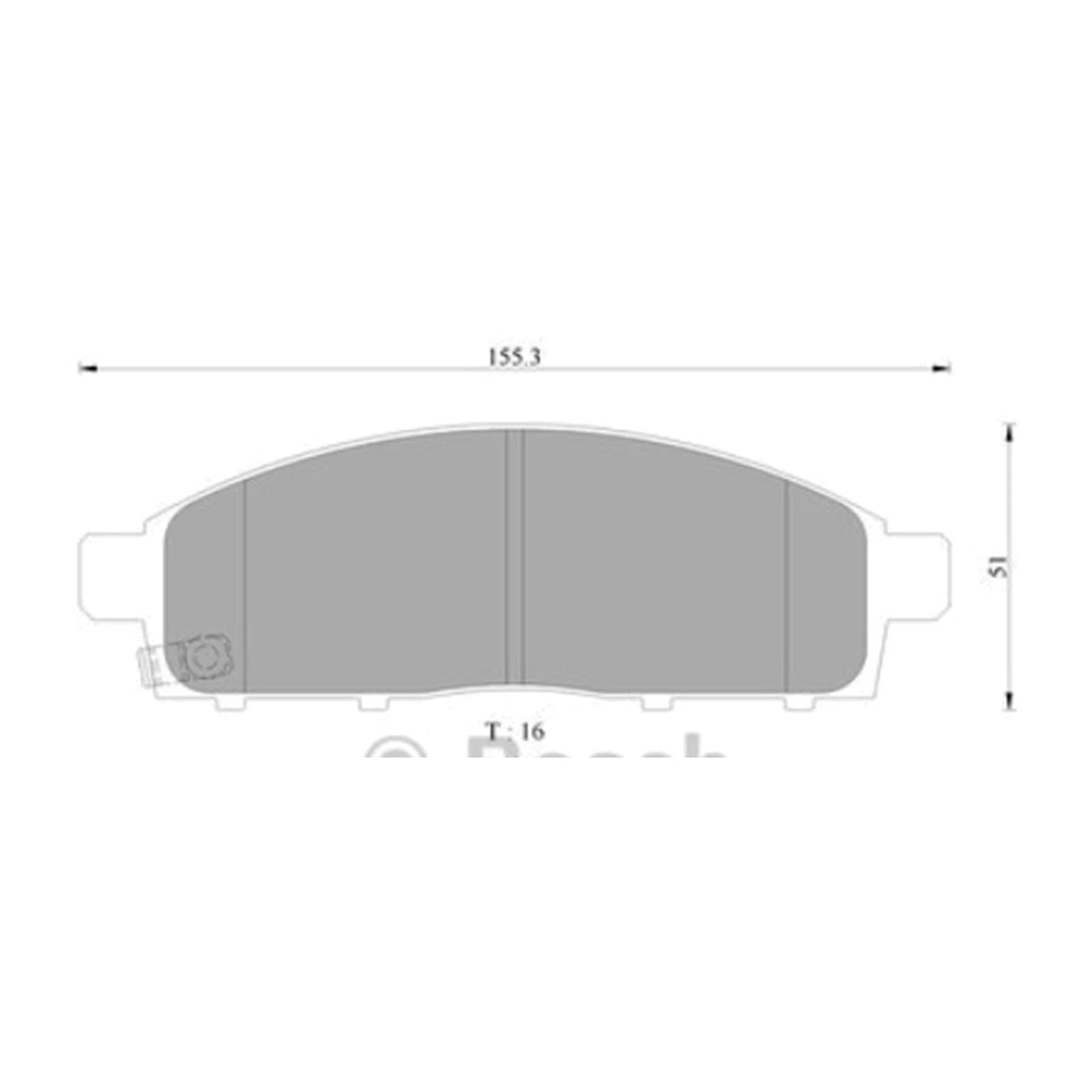 Front Disc Brake Pad Set for Mitsubishi Challenger (2009–2015) PB PC
