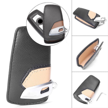Leather Key Fob Case for BMW 3 5 7 Series X3 (2000–2023)