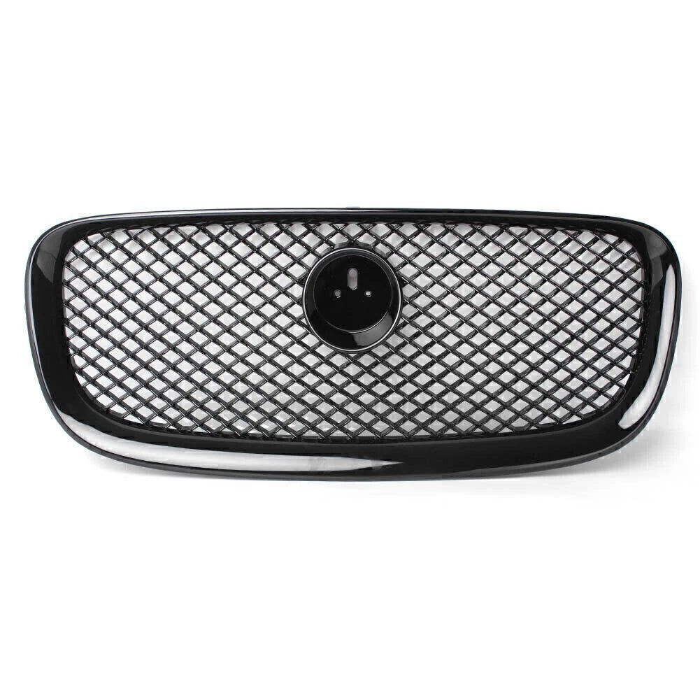 Gloss Black ABS Front Upper Grille Mesh for Jaguar XF XFR (2012–2014)