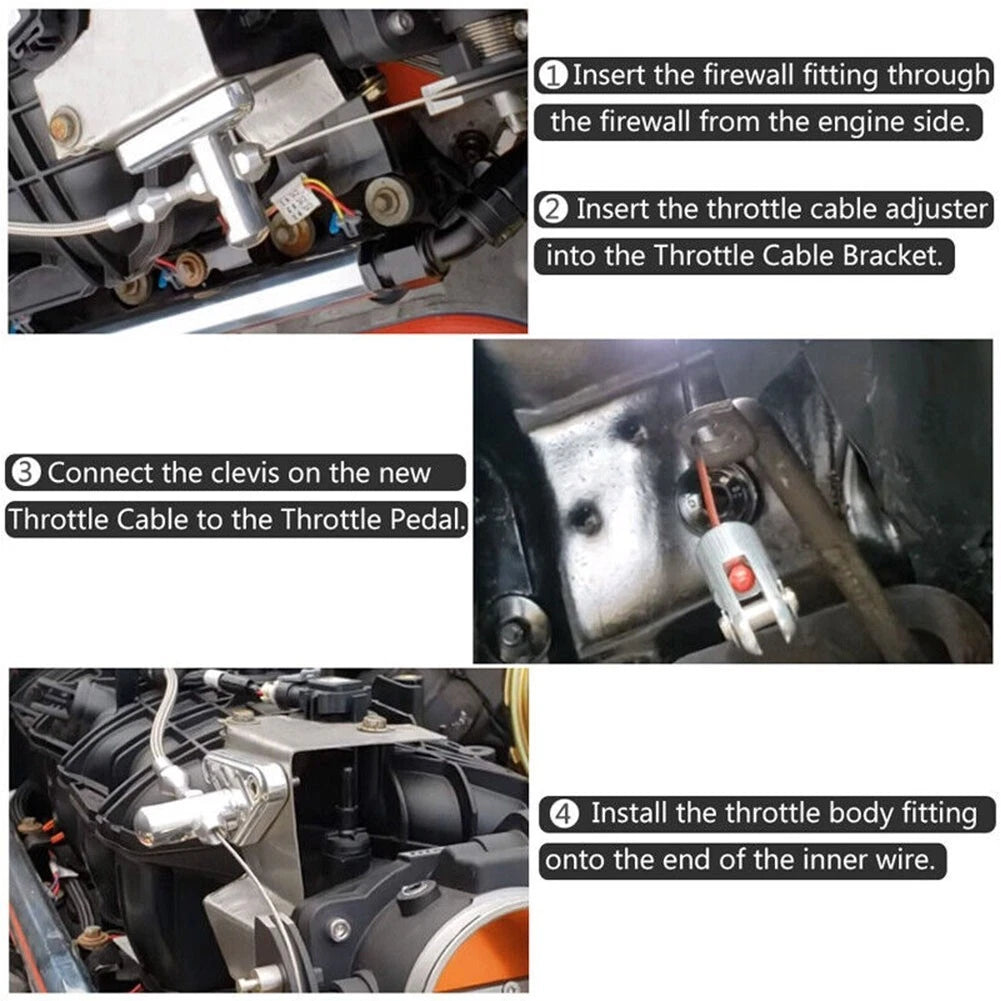 Throttle Cable Kit for LS1 Engines 4.8/5.3/6.0L