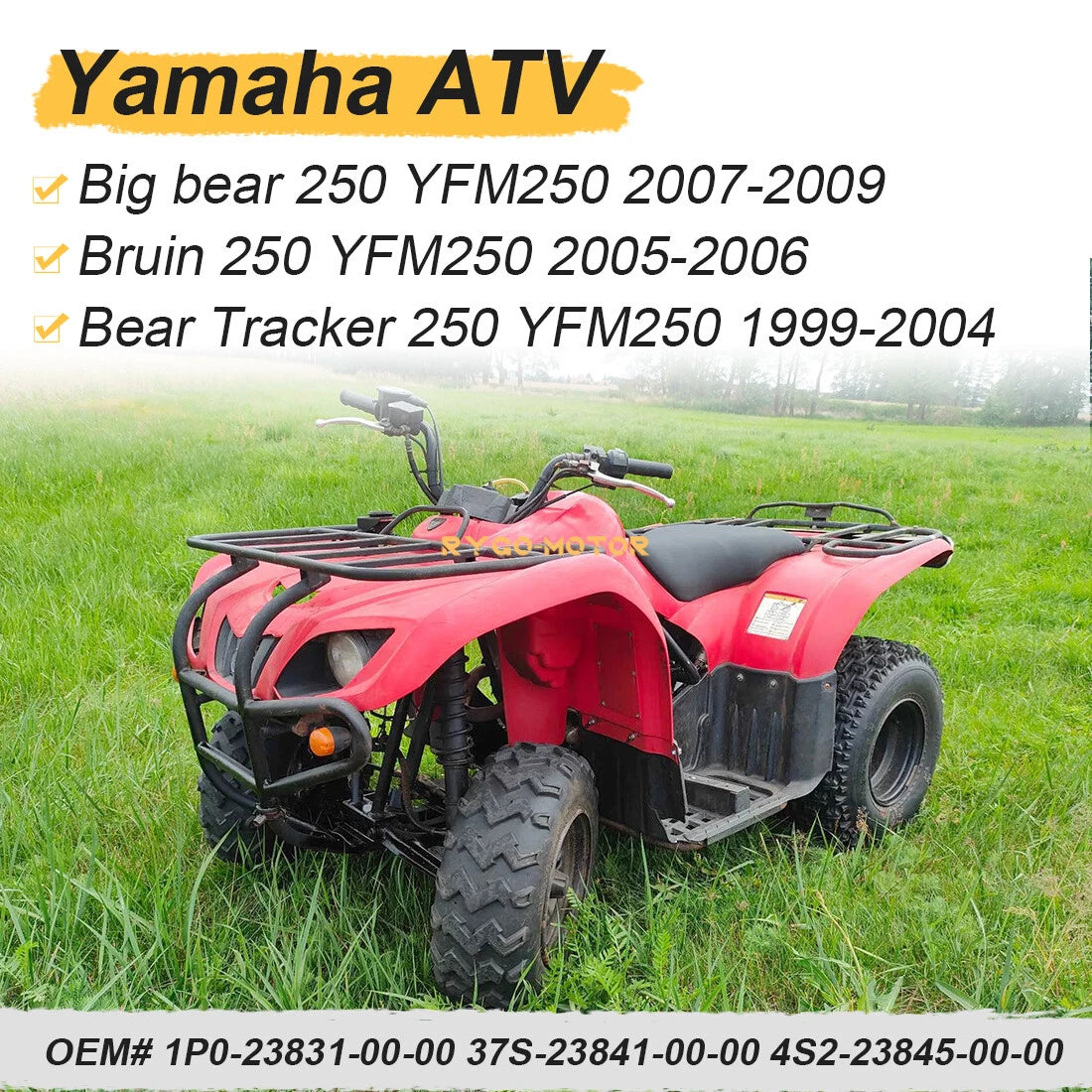 2X Tie Rod Ends Assy for Yamaha Bear Tracker 250 (1999–2004)